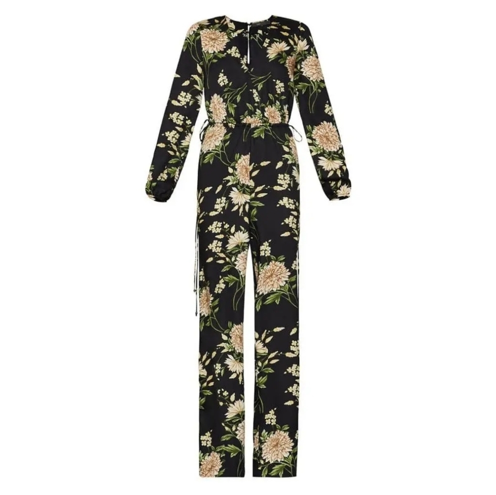 Bcbgmaxazria Garden Floral Wide-Leg Jumpsuit - Picture 3 of 11